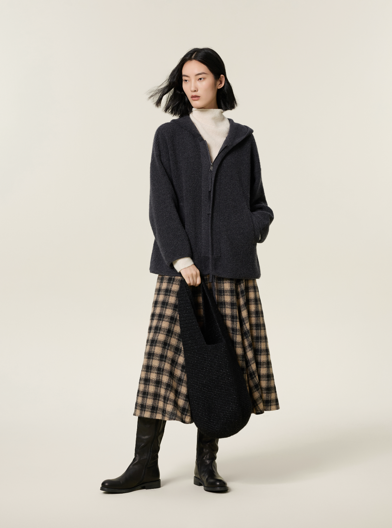 Cashmere oversized coat