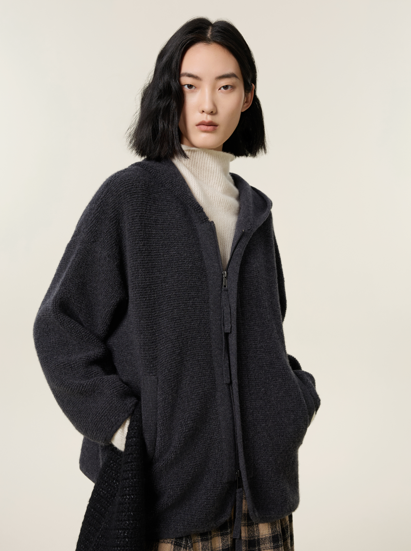 Cashmere oversized coat