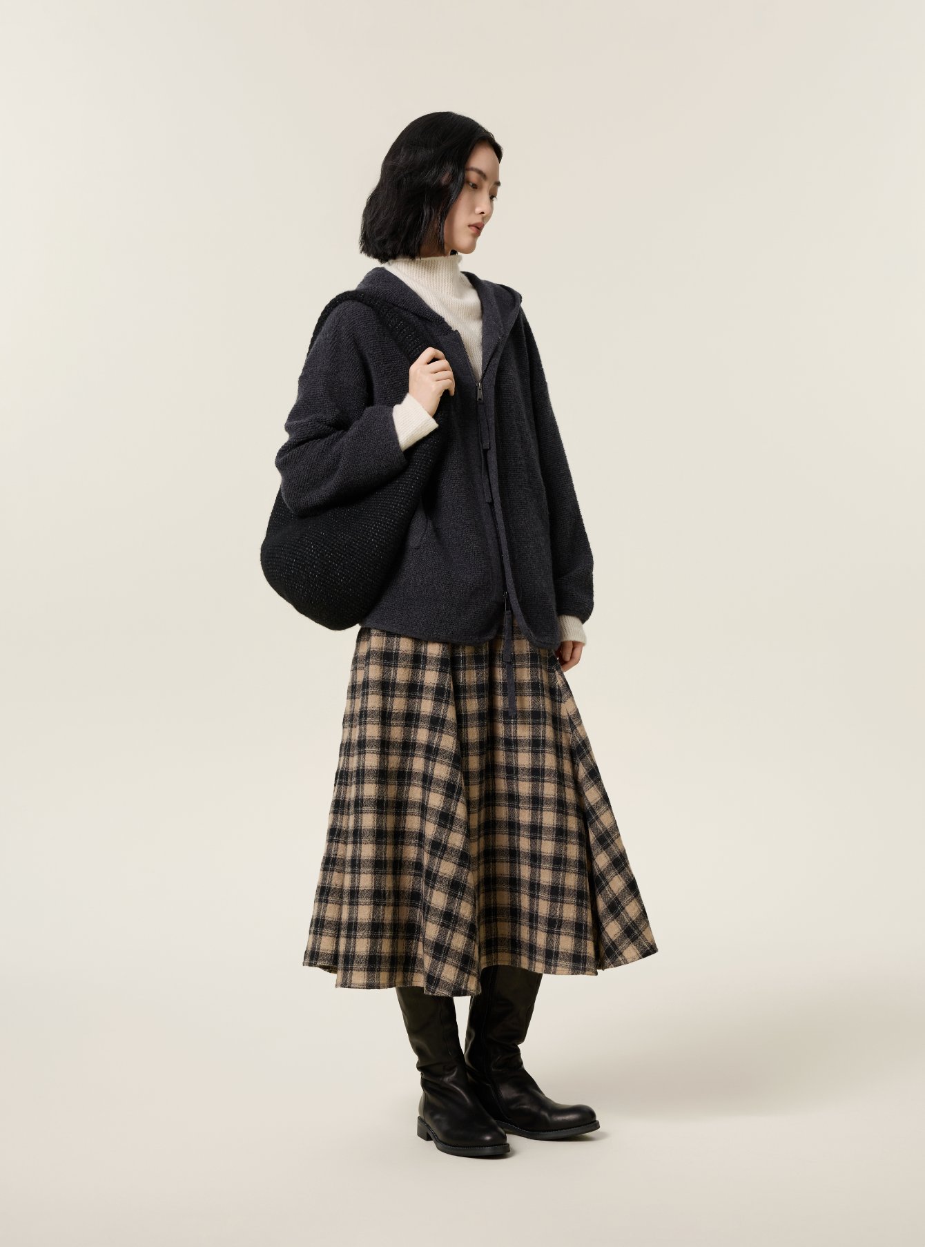 Cashmere oversized coat